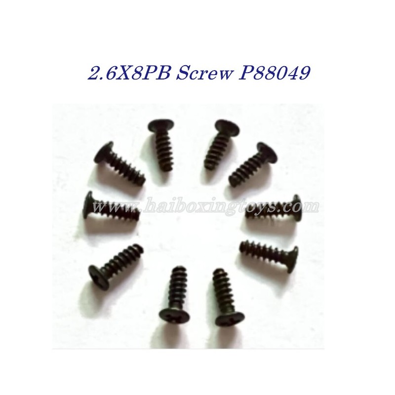 Parts 2.6X8PB Screw P88049 For Enoze 9000E RC Car
