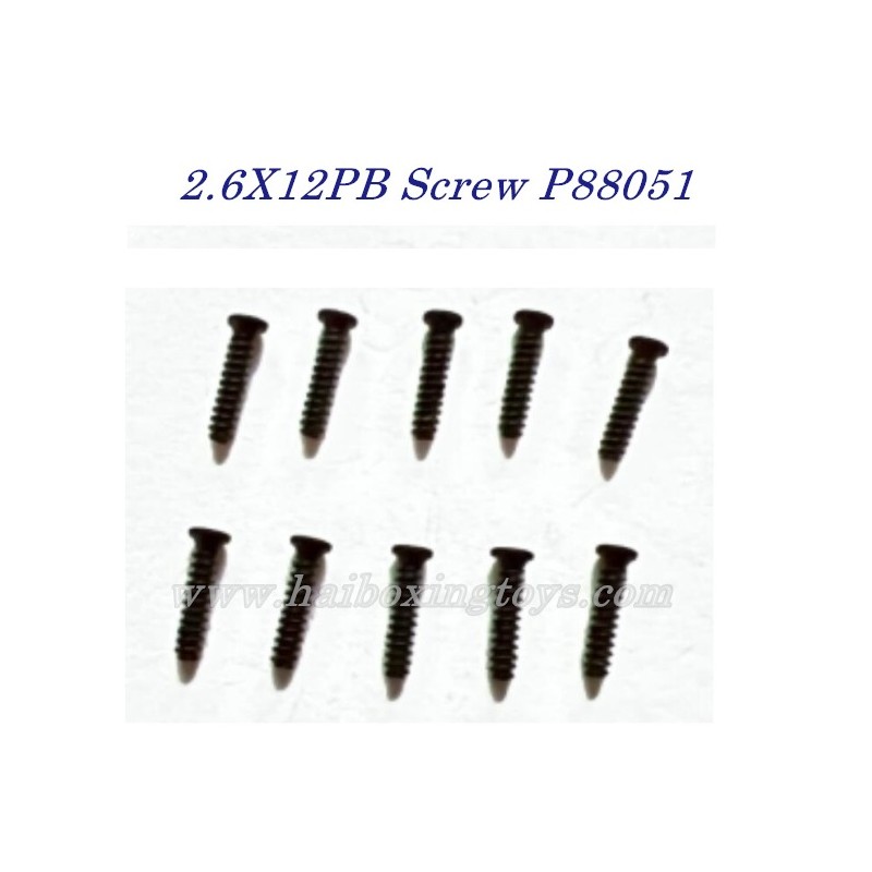 Parts 2.6X12PB Screw P88051 For Enoze 9000E RC Truck