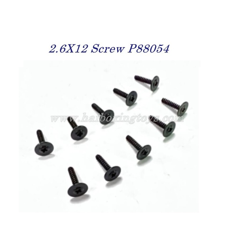 Parts 2.6X12 Screw P88054 For Enoze 9000E RC Truck