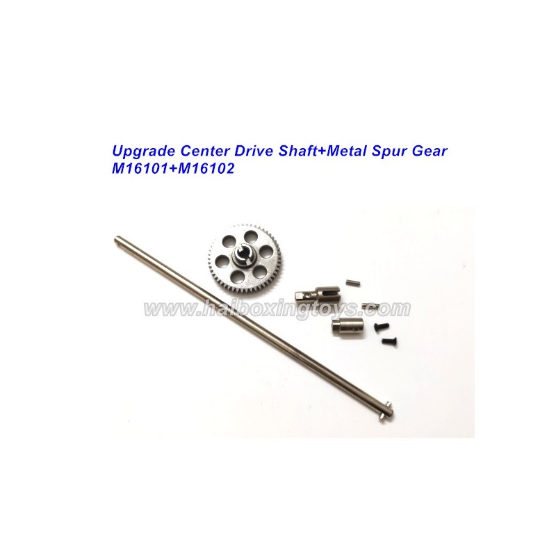 HBX 16889 Upgrades-Metal Spur Gear M16102+Center Drive Shaft Kit M16101, 16890A PRO Parts