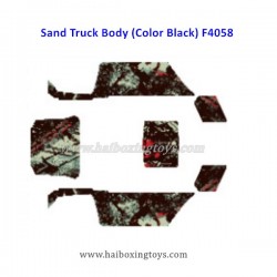 HBX 16886 Parts Sand Truck Body (Color Black) F4058