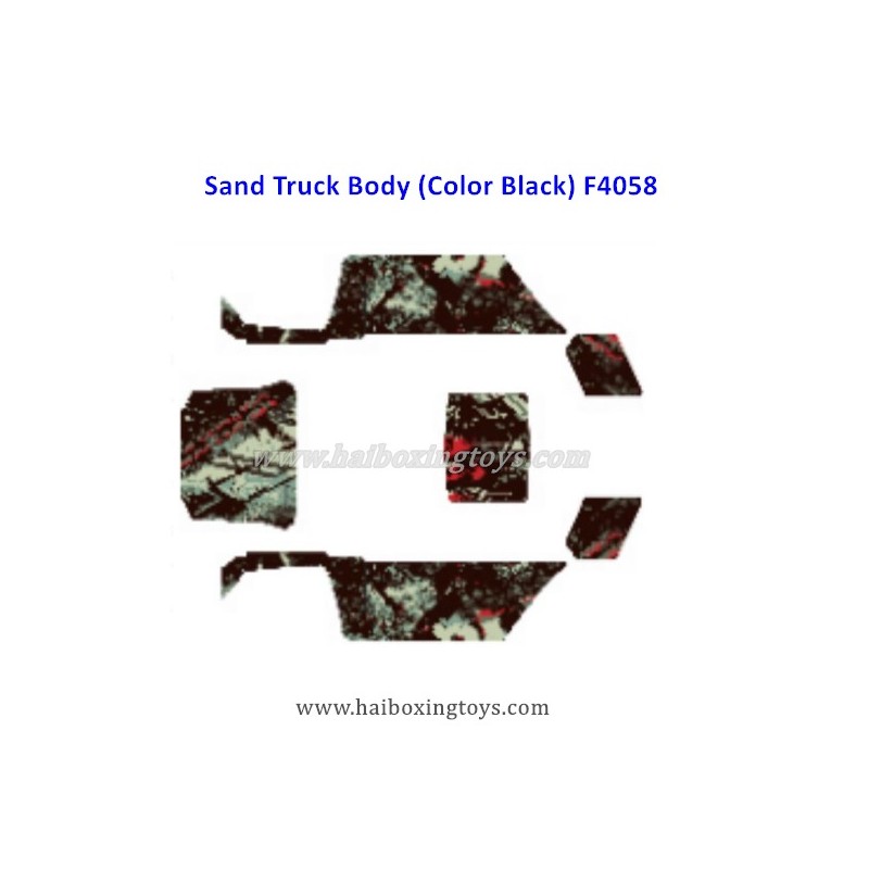 HBX 16886 Parts Sand Truck Body (Color Black) F4058