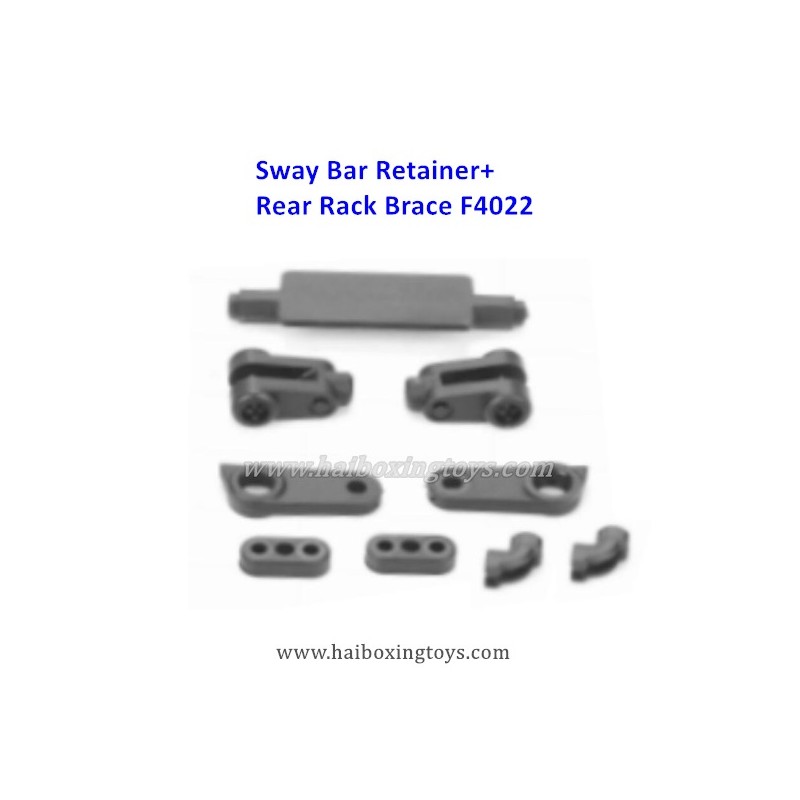 HBX 16886 Parts Sway Bar Retainer+Rear Rack Brace F4022
