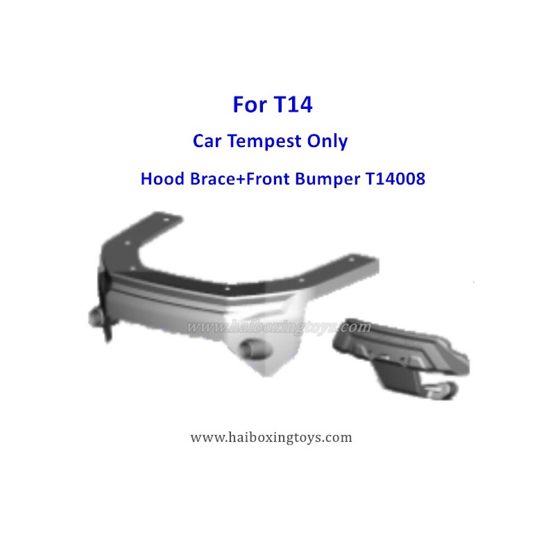HBX 16886 Parts Hood Brace+Front Bumper T14008  (For T14)