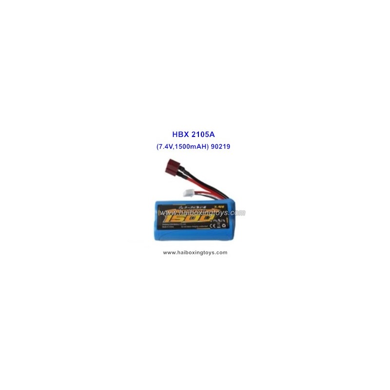 HBX 2105A Parts Battery-90219 7.4V 1500mAh T Plug