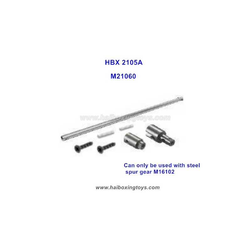 HBX 2105A Parts Center Drive Shaft+Center Outdrive Cups+Pins M21060