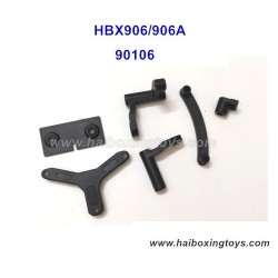 HBX 906/HBX 906A Parts Steering Post, Steering Ackerman Plate+Servo Mount 90106