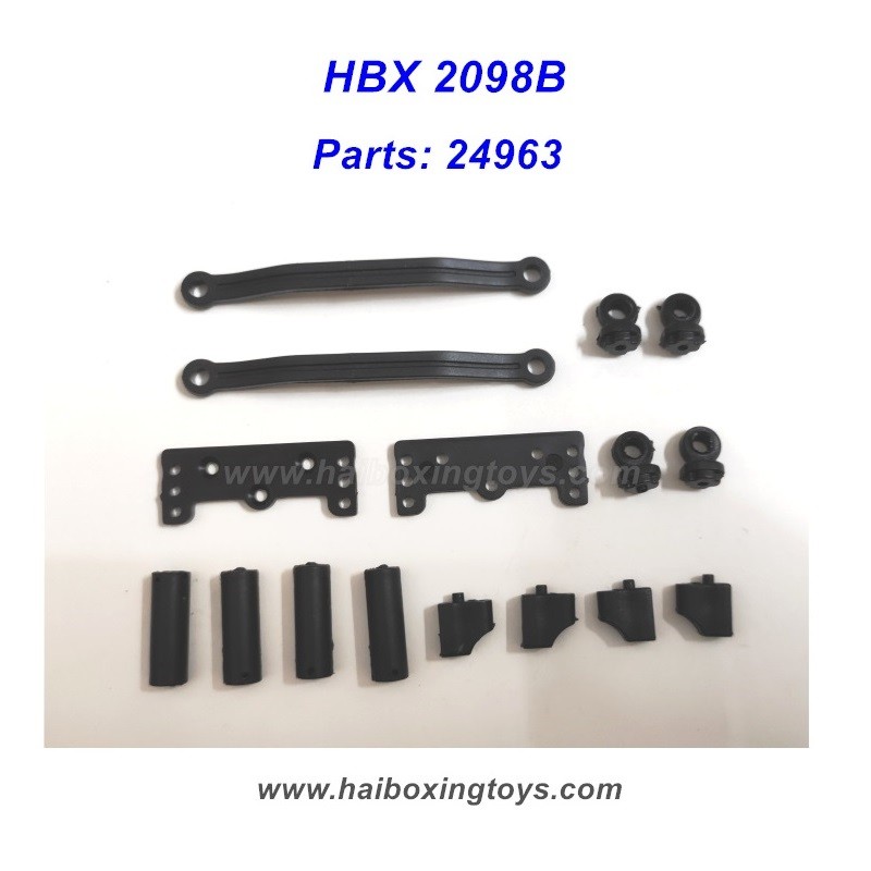 HBX 2098B Devastator Parts 24963 Servo Mount+Servo Retainer+Steering Rods+Shock Bottom Mount+Shock Bodies HBX 2098B Devastator Parts 24963 Servo Mount+Servo Retainer+Steering Rods+Shock Bottom Mount+Shock Bodies