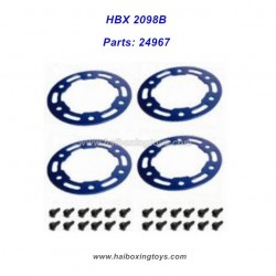 HBX 2098B Devastator Parts  24967 Aluminum Wheel Frames+Mount Screws