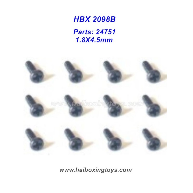 HBX 2098B RC Rock Crawler Parts 24751 Screw HBX 2098B RC Rock Crawler Parts 24751 Screw