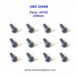 Haiboxing HBX 2098B Parts 24755 Screw 2X8mm