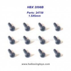 HBX 2098B Parts 24758 Screw 1.5X6mm