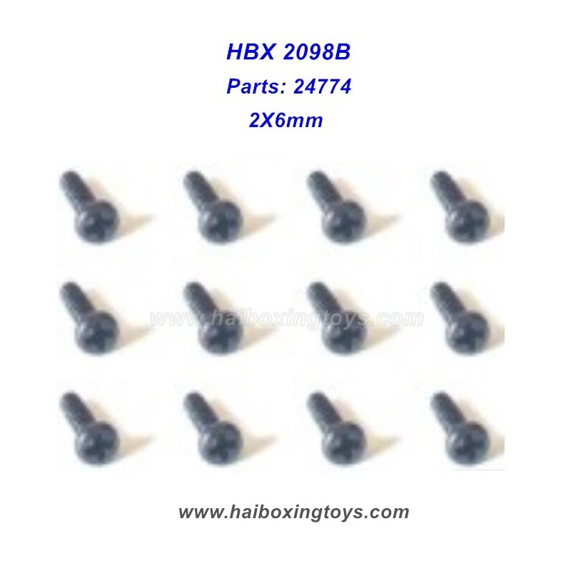 HBX 2098B Devastator Parts 24774 Screw
